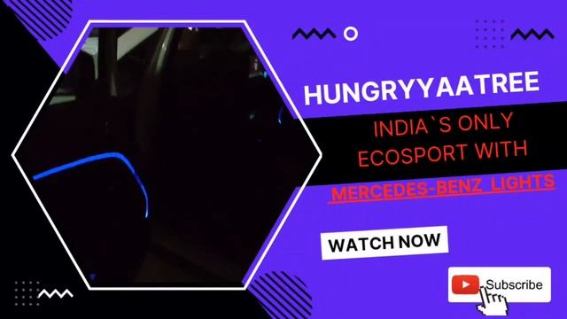India's only Ford Ecosport with Mercedes Benz style interior lights ? #ford | Ambient Lighting setu смотреть онлайн