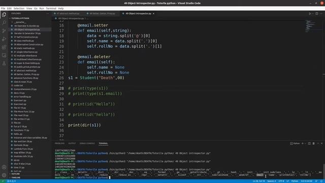 Object Introspection in Python in Hindi || Python Free tutorial #49 || Death Code