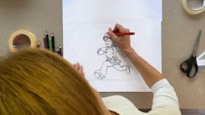 Удовлетворительный рисунок - пожарный