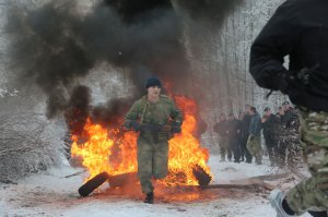 Сотрудники Гомельского ОМОНа прошли испытания на право ношения чёрного берета