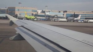 Взлёт Домодедово Самолет Москва Анапа S7 airlines 15.08.2018 3