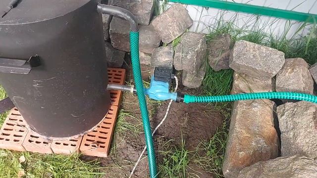 Первый запуск обогревателя для бассейна на дровах
