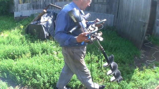 Самодельный электрический ямобур на основе дрели смотреть онлайн