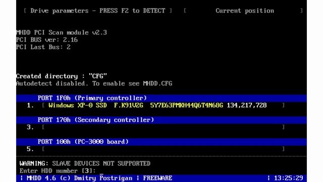 Видео #11. Диагностика жесткого диска с помощью MHDD смотреть онлайн