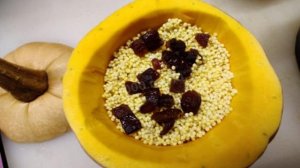 Пшенная каша в тыкве