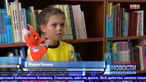 Кукольный театр появился в детской библиотеке Холмска