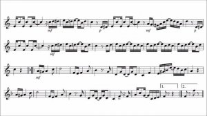 Trumpet Play-Along - The Entertainer - Scott Joplin - Easier key - A rag time two step - sheet musi