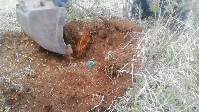 Коп чермета экскаватором!