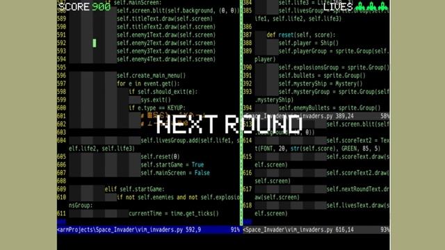 Space Invaders : python pygame смотреть онлайн