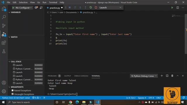 Get user input in python | Different methods to get multiple input in one line