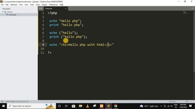 echo and print statement in php | php tutorial for beginners full - 4 | php tutorial | #php