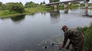 Рыбалка на р.Вопь г.Ярцево Смоленской области 02 августа 2015 г.