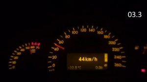 0-100 W203 3.2 V6 Mercedes Benz C320 AT-5