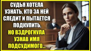 Судья хотела узнать, кто пытается ее ПОДКУПИТЬ, но вздрогнула узнав имя подсудимого.