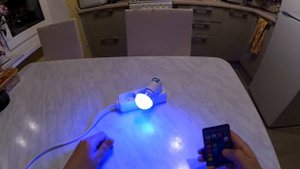 Светодиодная LED лампа с пультом управления. Обзор и тест.