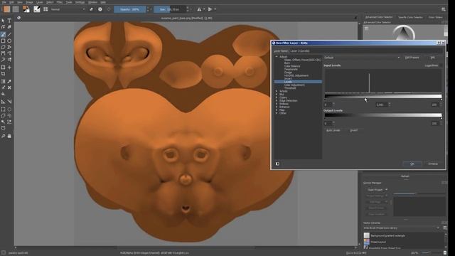 Запекание карты-основы для модели в стиле hand-painted в Blender