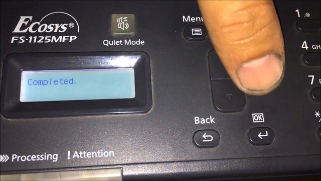 Kyocera FS 1120 / 1125 new developer / new drum - drum change / reset developer change / reset. смотреть онлайн