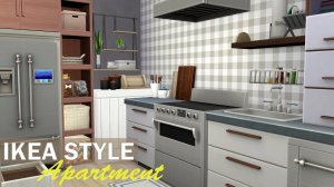 Квартира в стиле IKEA | THE SIMS 4 | Без CC | Симс 4 Строительство | Stop Motion Speed Build