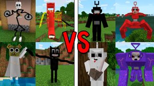 Монстры ТРЕВОРА ХЕНДЕРСОНА против СЛЕНДИПУЗИКОВ в майнкрафт! Битва TREVOR HENDERSON VS SLENDYTUBBIES