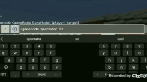 Как зайти в режим спектатора в майнкрафте на телефоне.