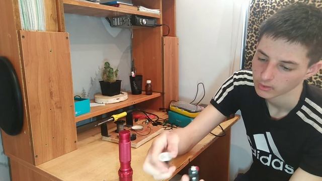 Переделка фонарика под аккумуляторы 18650 смотреть онлайн