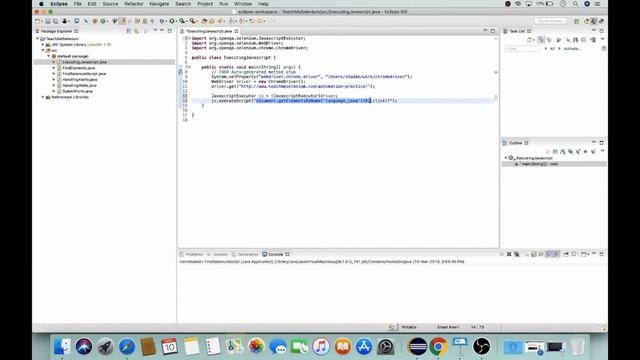 How to execute JavaScript in Selenium?