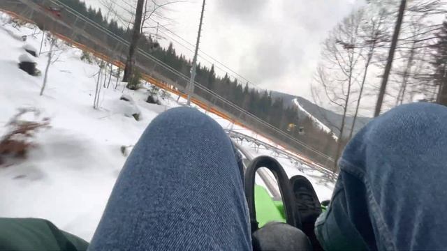 Родельбан «Speed Fan” Буковель 2022.Спуск без тормозов смотреть онлайн