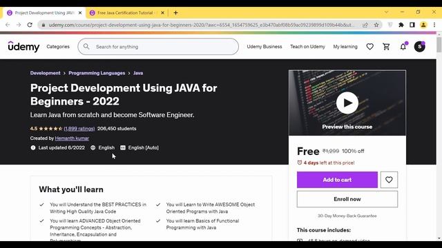 Project Development using JAVA | OOPs for JAVA Interviews | Udemy Paid Courses Coupon Code #udemy