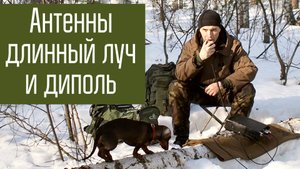 Антенны длинный луч и диполь. Сравнение работы в полевых условиях. Радиосвязь, короткие волны.