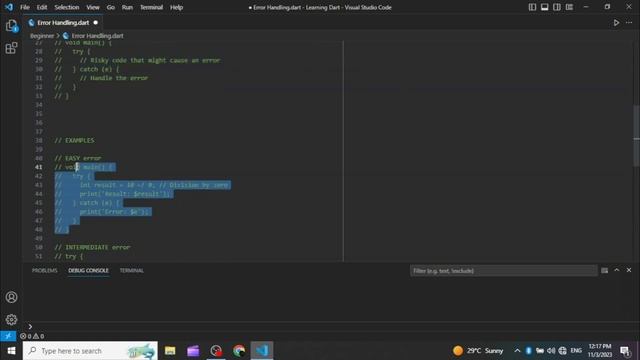 Error Handling - 1 | App Development #22 | Dart & Flutter | Hindi | #dart #flutter #appdevelopment