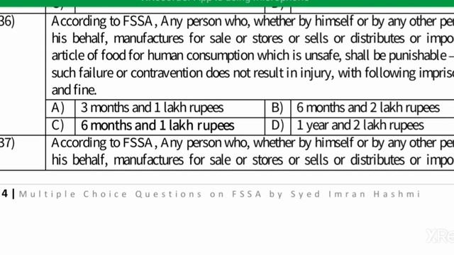 Food Safety & Standards Act 2006|FSS Act 2006 MCQs|FCI AGM (Technical),FSO,ICAR JRF|Agriculture & G
