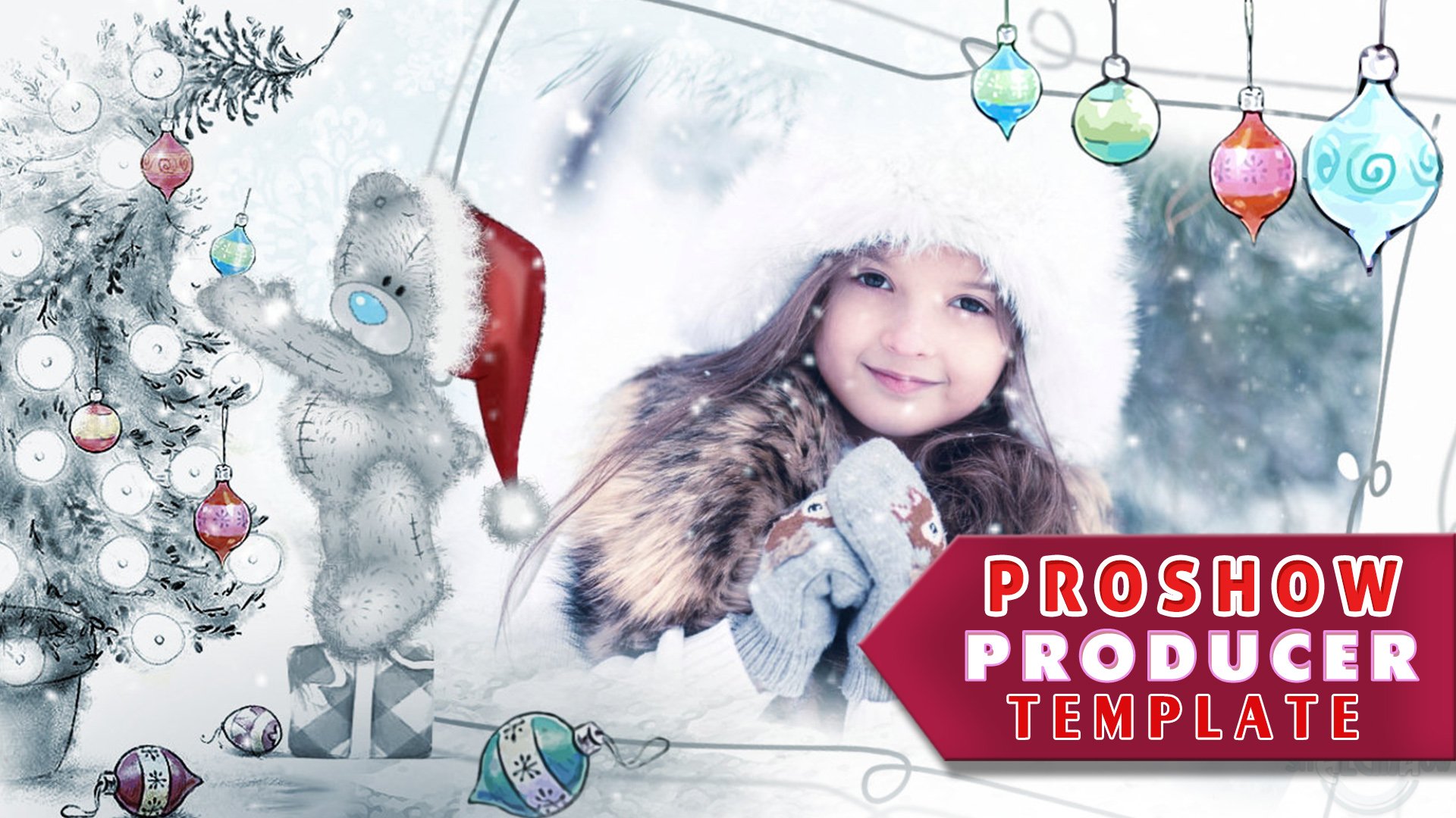 Teddy Bears Christmas - Новогодние Мишки Тедди - Проект для Proshow Producer