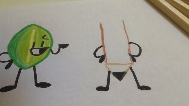 How to draw Leafy and Pencil from Battle for B.F.D.I ( BFB ) смотреть онлайн