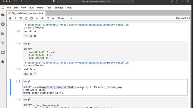 Mastering SQL - Postgresql - Pre-defined Functions - Overview of Numeric Functions