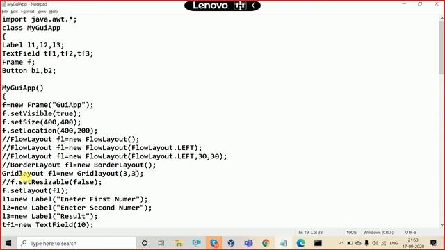 #91 Java GUI Programming | How to Create An U.I(User Interface)Using AWT & Swing In Java Tutorials