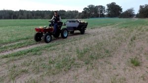 Самодельный  передний одаптер для мотоблока мтз  первое испытание под нагрузкой