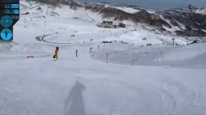 Самая популярная красная трасса на Шахдаг // The most popular red slope at Shahdag Mountain Resort