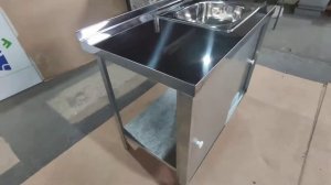 Стол тумба с бортом, с одной мойкой / нейтральное оборудование