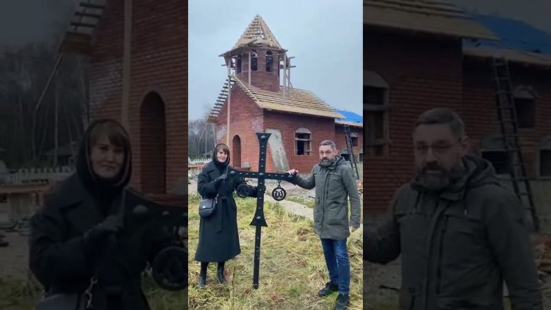 Крест для храма прп. Гавриила Ургебадзе доставлен в деревню Федора Конюхова!