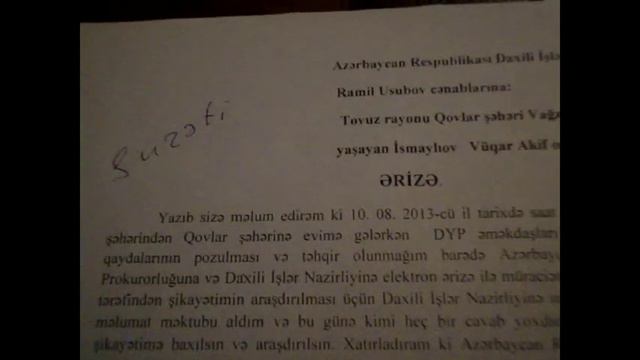 DYP əməkdaşlarının qənimi Vüqarın şikayətlərinə baxılmır