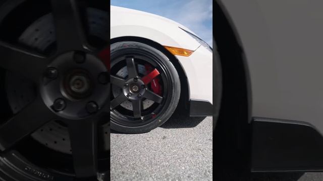Volk Racing TE37SL Black Edition 3 on a FK8 Civic Type R