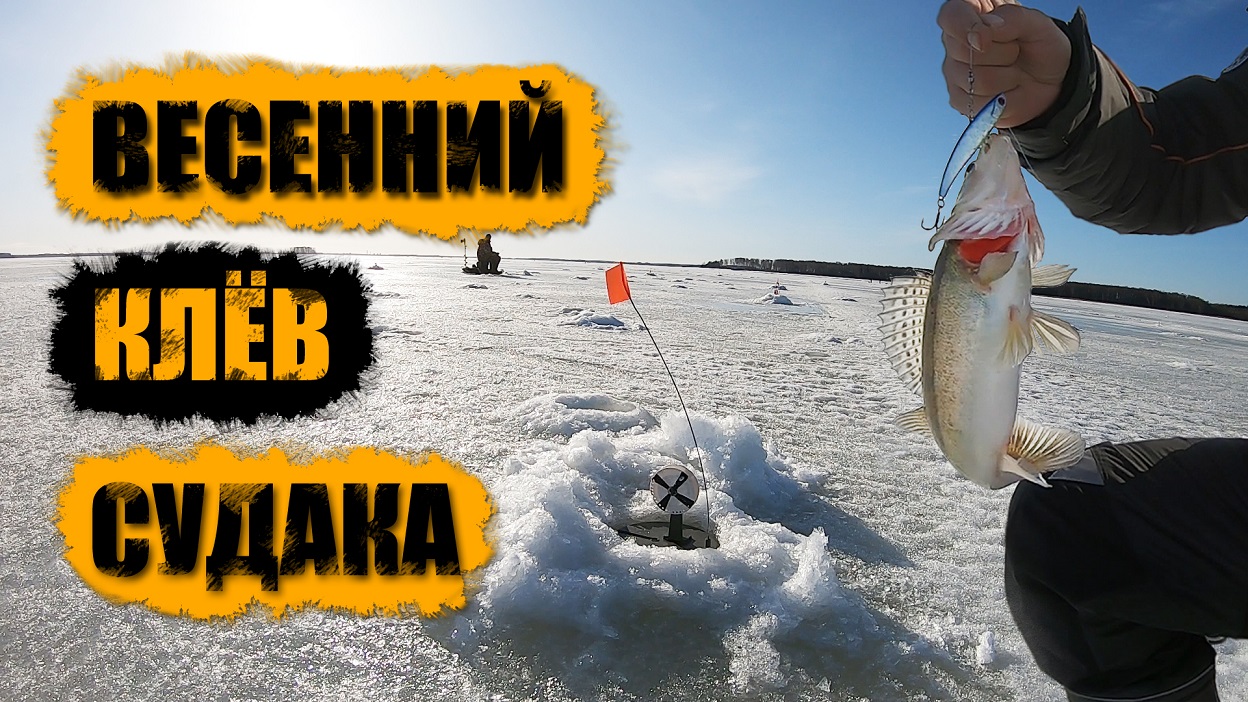 ОЛЕГЫЧ ПОЙМАЛ ДОЛГОЖДАННОГО СУДАКА || ВЕСЕННИЙ КЛЕВ на ЛЬДУ || ГЛУХОЗИМЬЕ ЗАКОНЧЕНО || НА ЖЕРЛИЦЫ