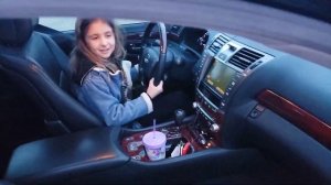 Лексус ЛС460 Рюк Не могу им налюбоваться Веорника сама хочет научиться ездить на машине Закат #LS46