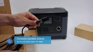 Estación de energía portátil, batería litio con inversor onda senoidal 110V - Salidas DC reguladas