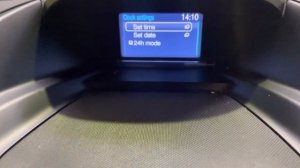 Ford Kuga Clock Setting Time and Date Change