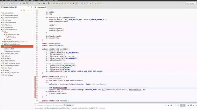 Java LWJGL :: Font and Texture Loader смотреть онлайн
