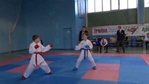 Чемпионат области каратэ дети WKF 8-9 лет,Харьков  11.12.16 KARATE-KIDS ЛАВРИКОВ 1/4 финала
