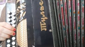 Песня Виновата черемуха белая,  на гармони