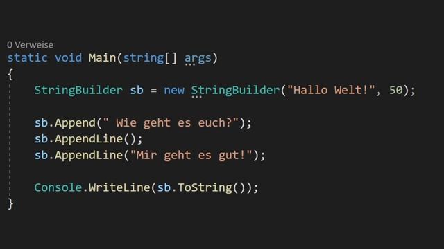 Die StringBuilder Klasse schnell erklärt! (C# Tutorial Deutsch) смотреть онлайн