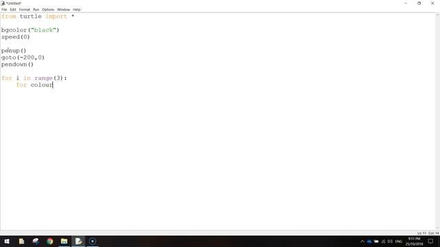 Python Turtle - Circular Pattern Tutorial смотреть онлайн